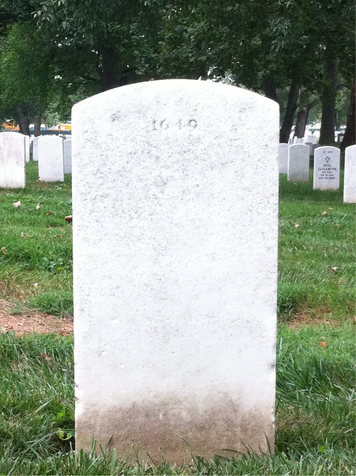 Back of headstone — Evans Moeckel