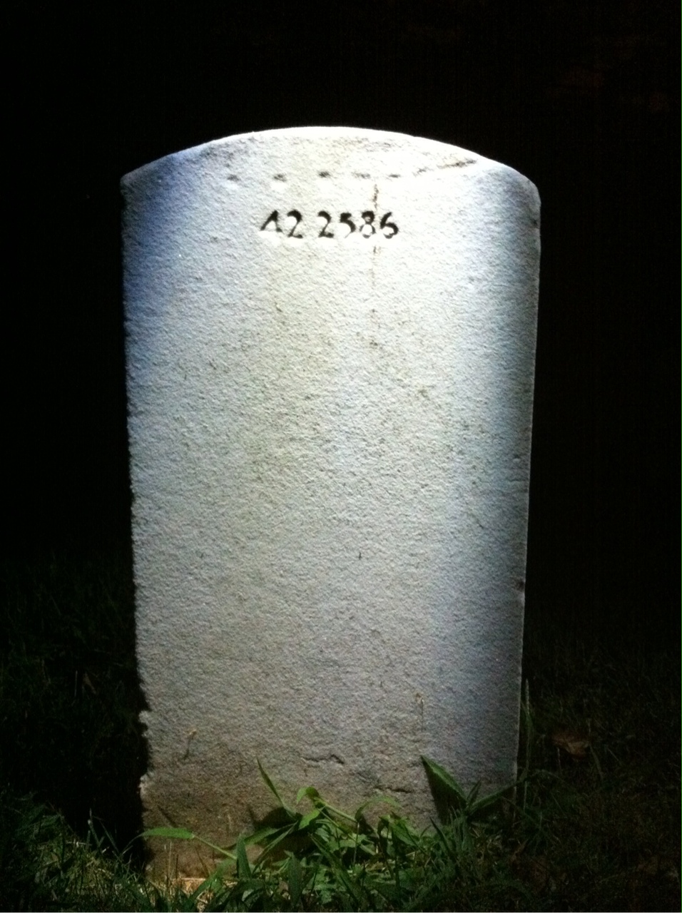 Back of headstone — Louis Murphy