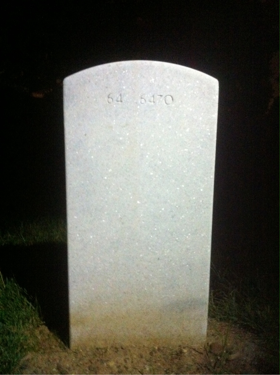 Back of headstone — Michael Krueger