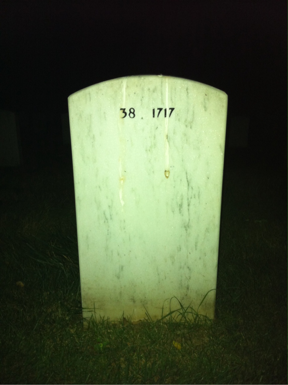 Back of headstone — Carl William Fuller