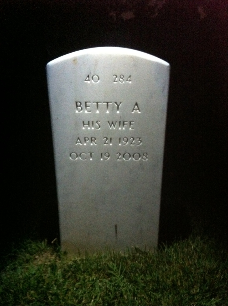 Back of headstone — Dominick Polizzi