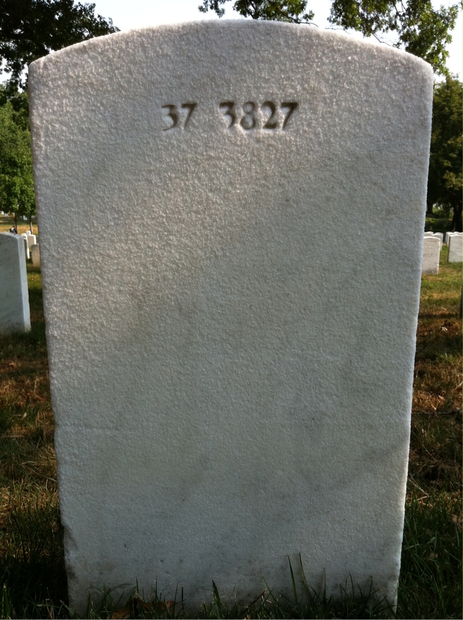 Back of headstone — Henry Balch