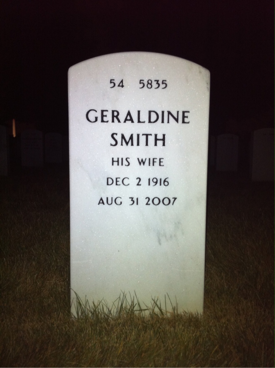Back of headstone — William Grieve