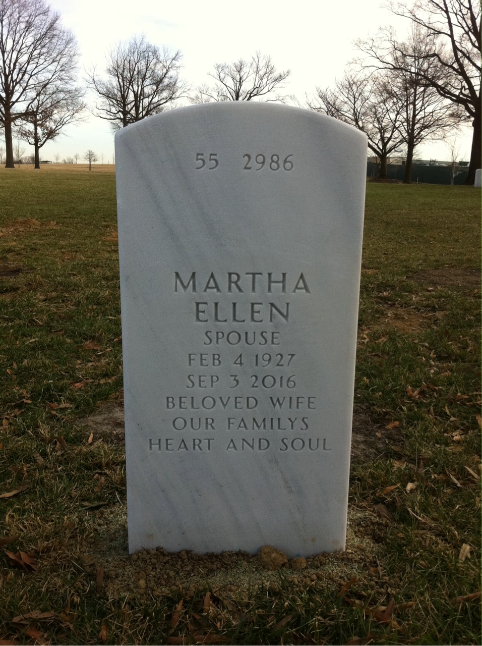 Back of headstone — Walter G Webb