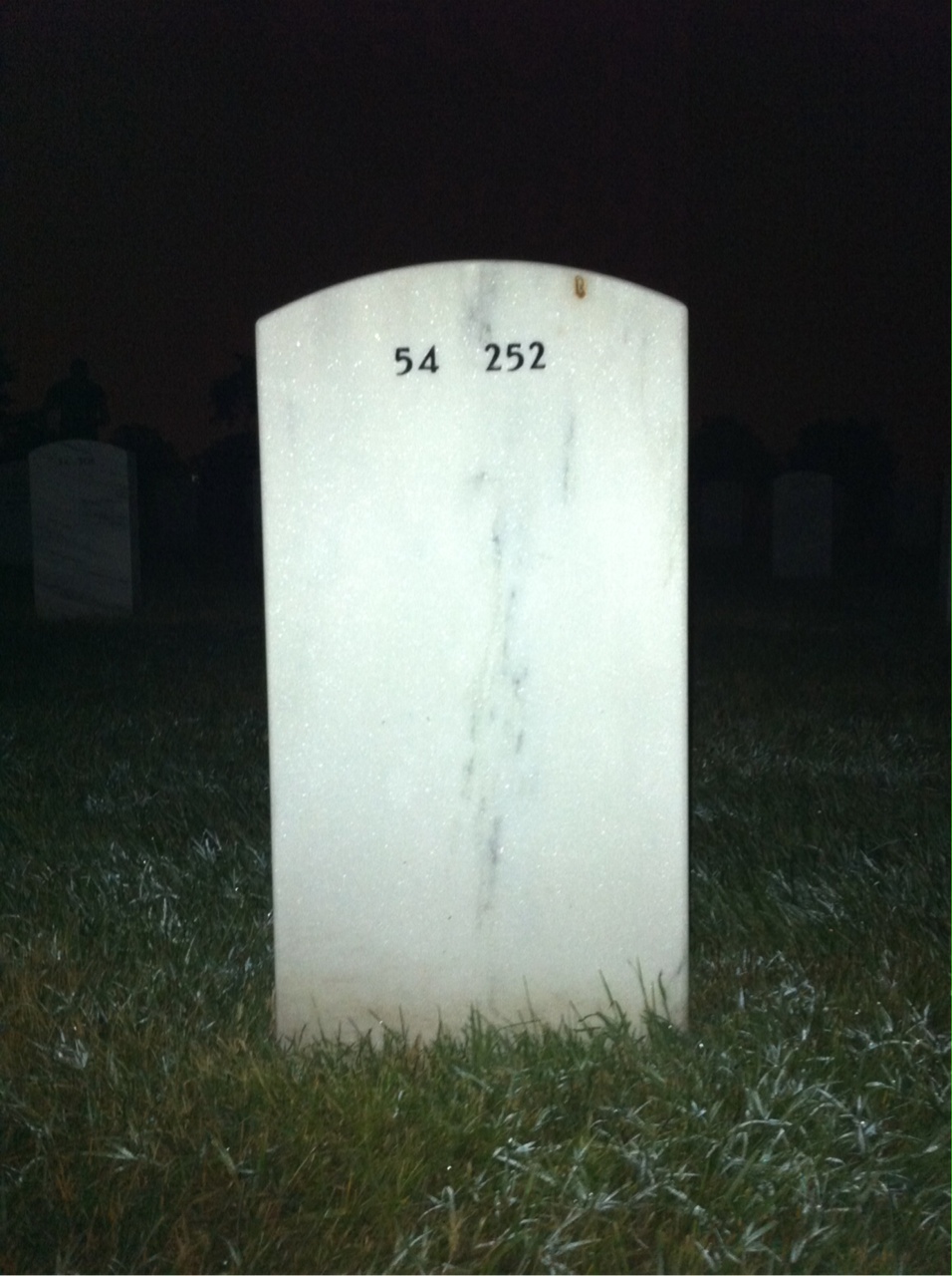 Back of headstone — Michael Tawpash