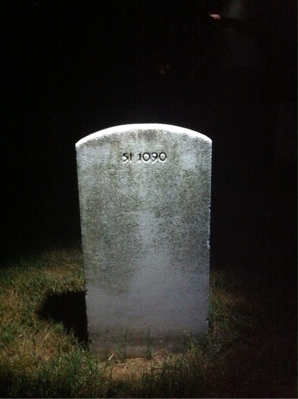 Back of headstone — John Moore