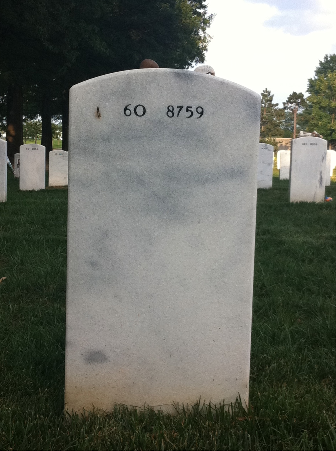 Back of headstone — Howard Spencer