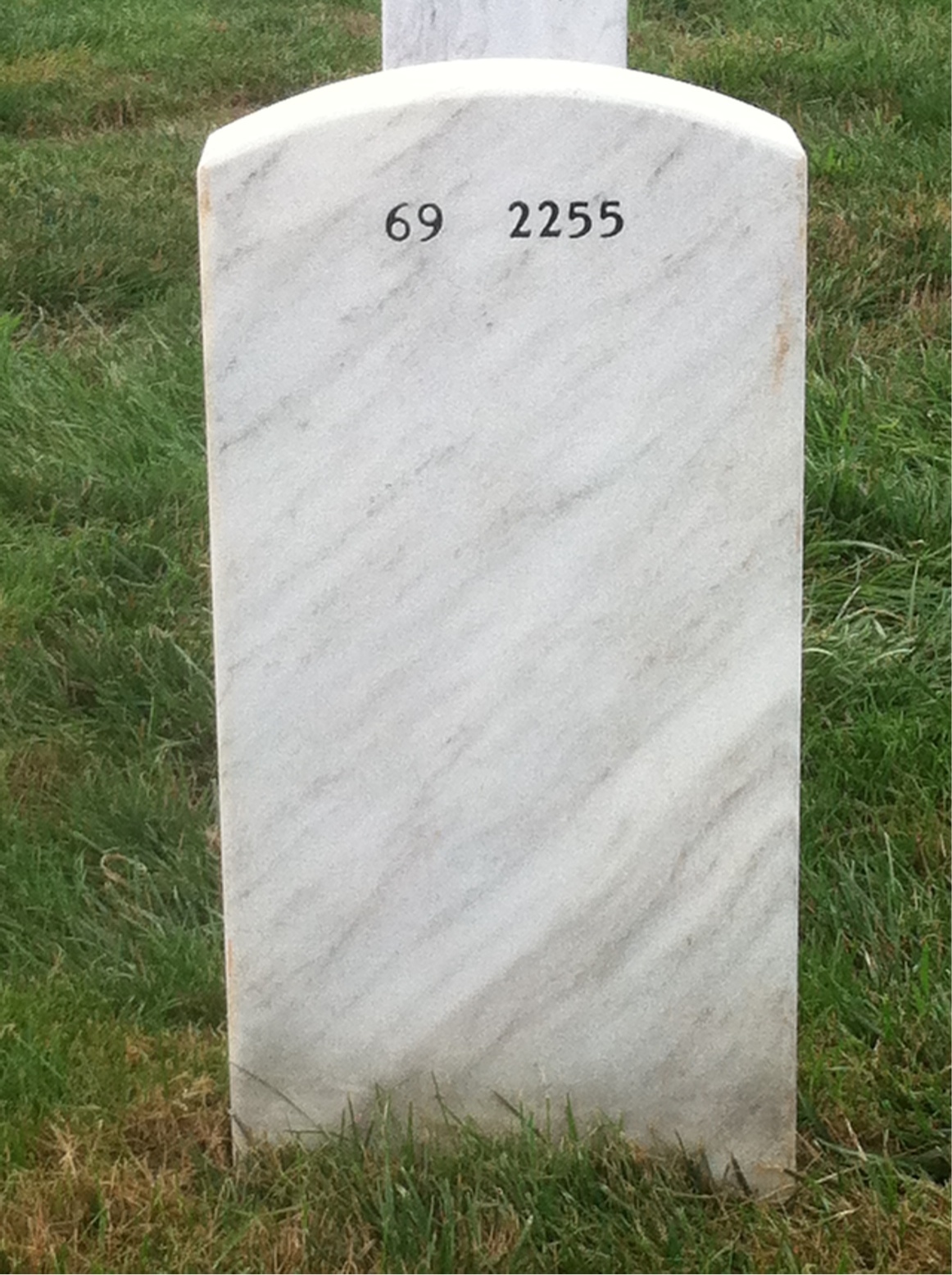 Back of headstone — Thomas Stevenson