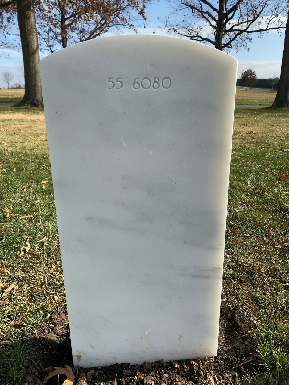 Back of headstone — Samuel Robert Shumaker
