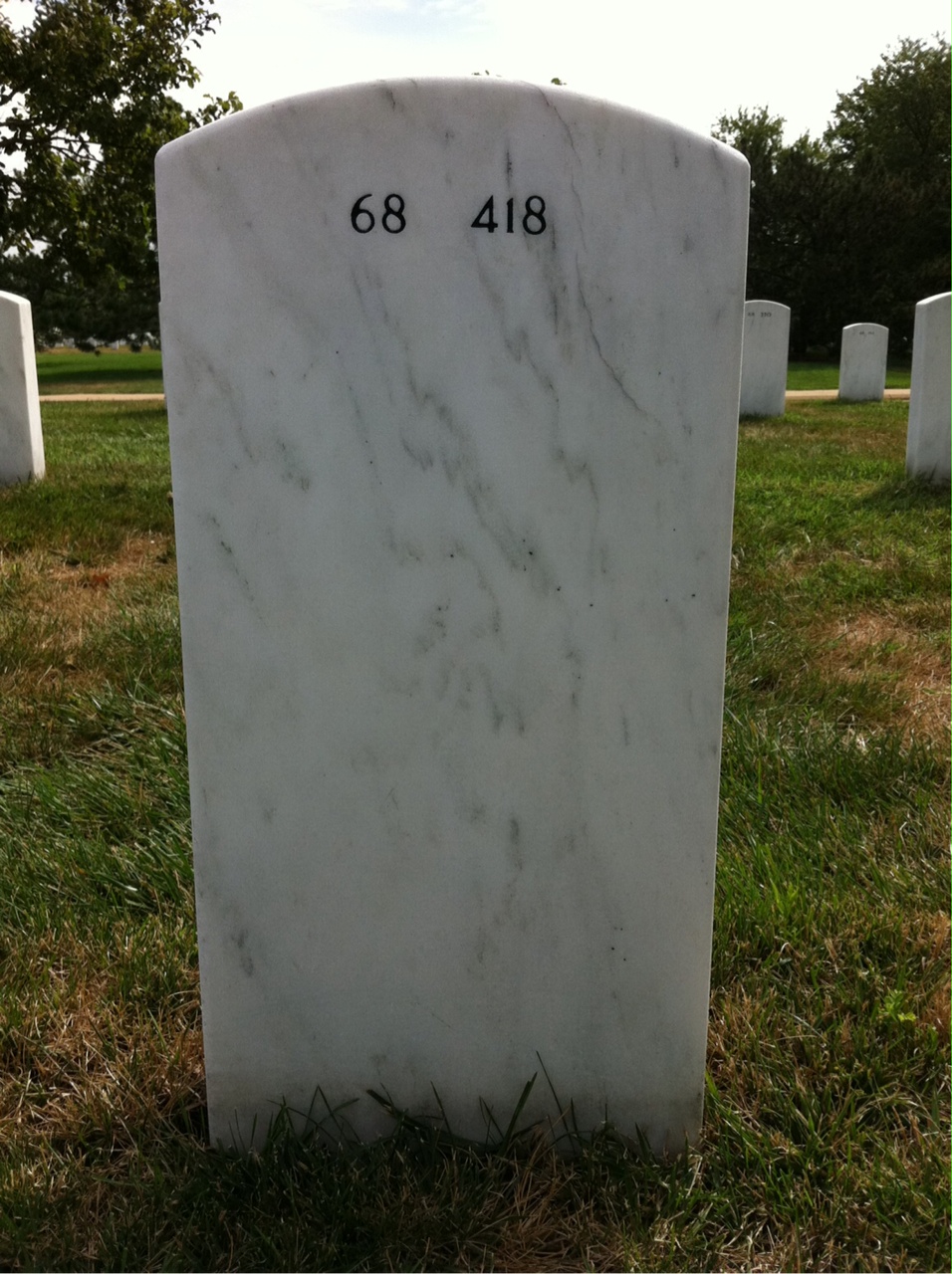 Back of headstone — Christopher Fincher