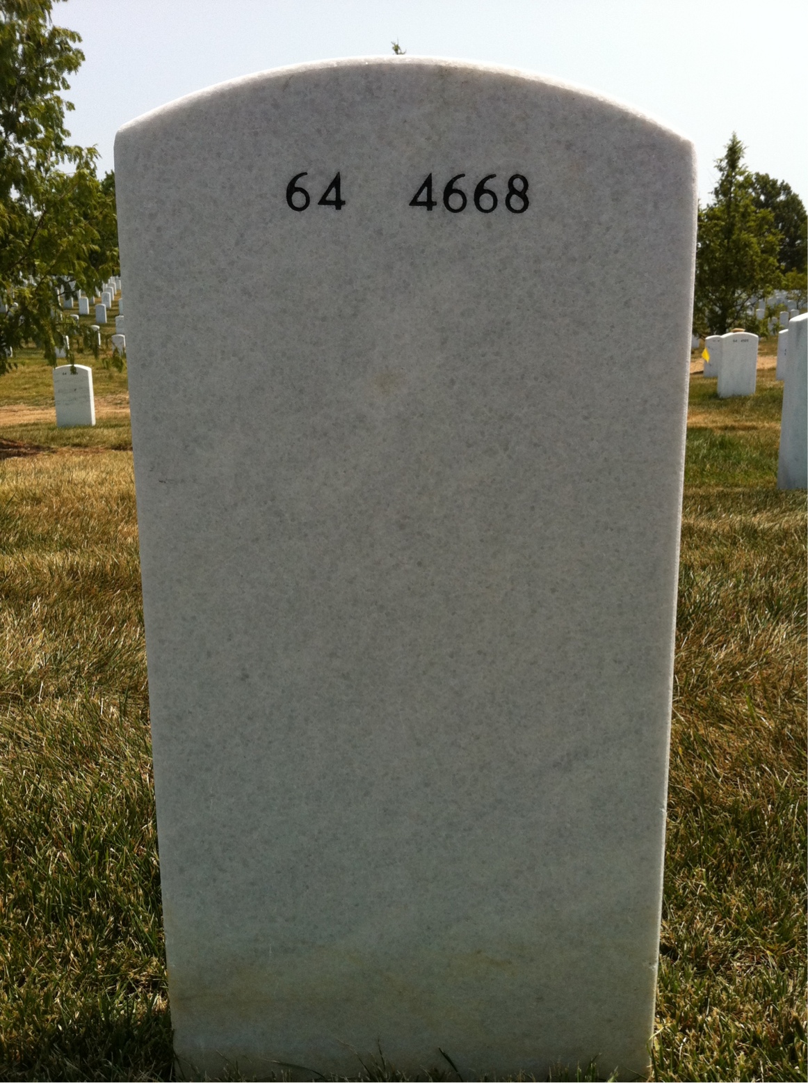Back of headstone — Ernest Barrett