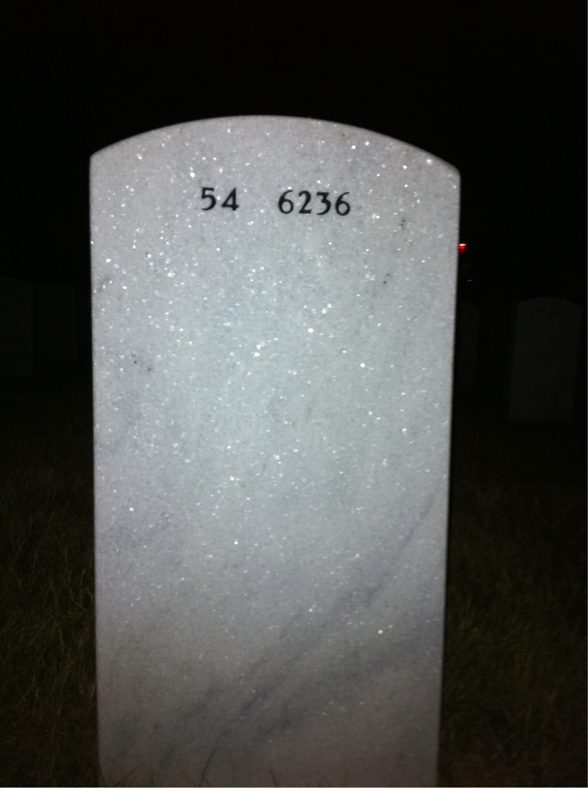Back of headstone — Edward Angier