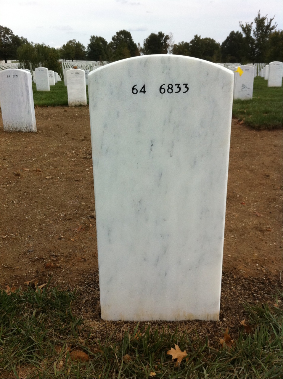 Back of headstone — Jerry Mcintosh
