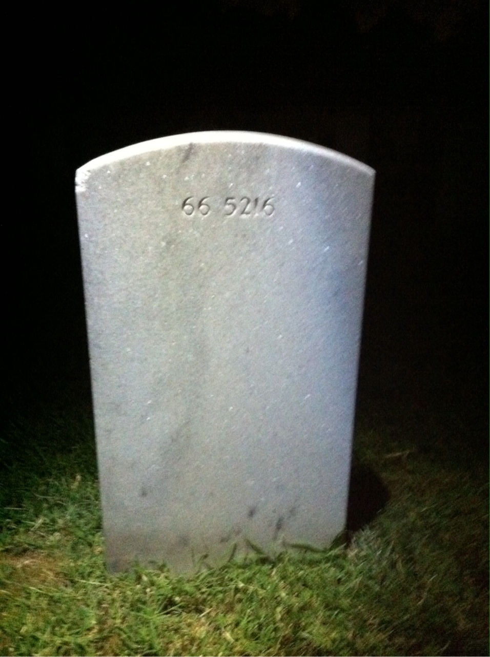 Back of headstone — Richard Miller