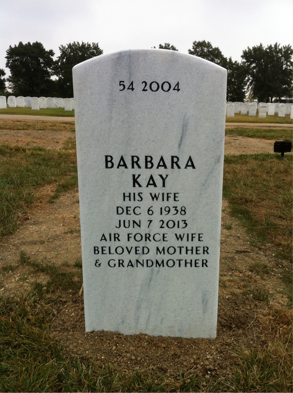 Back of headstone — Thomas Edward Lee