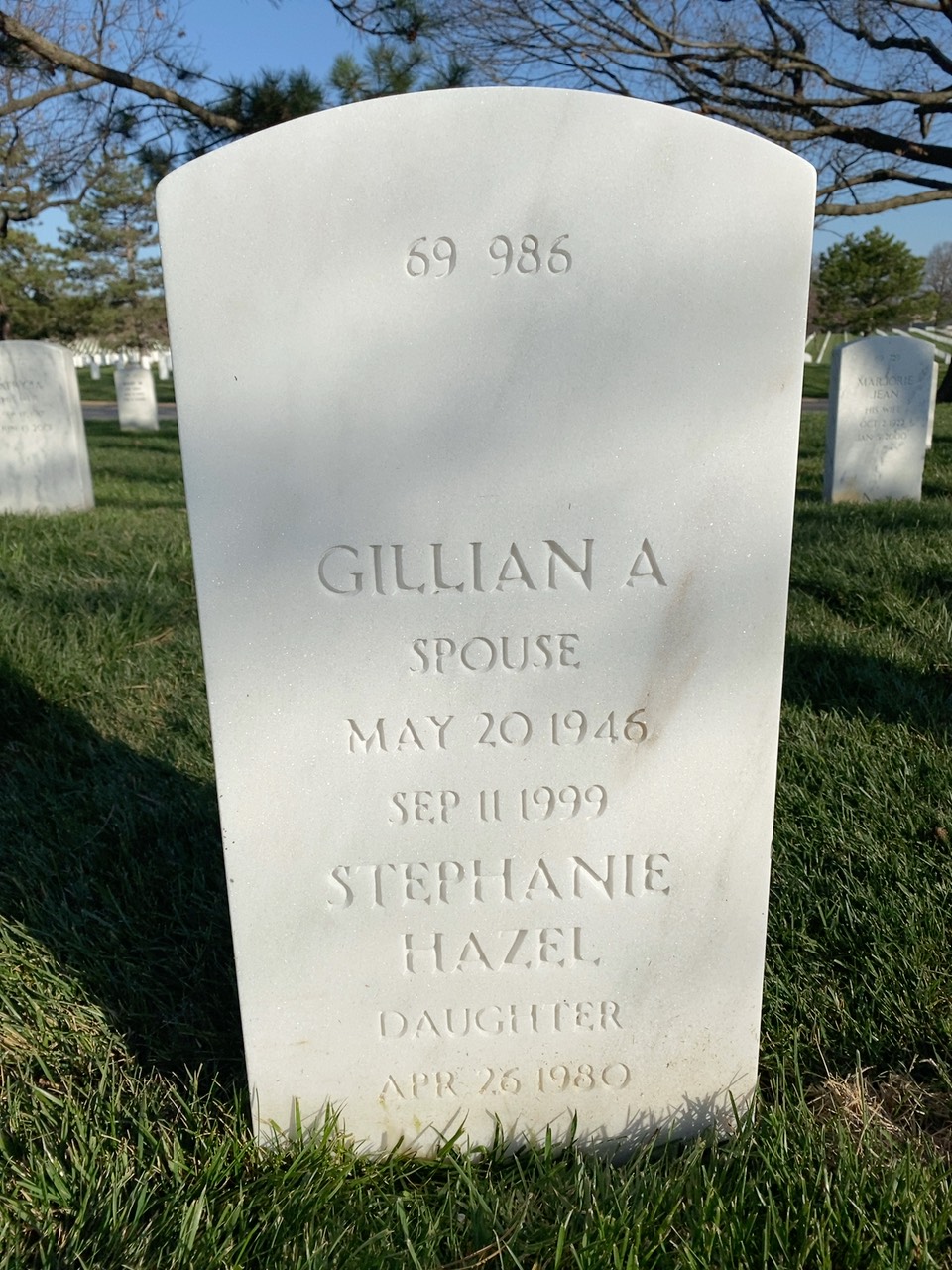 Back of headstone — Stephen R Norton