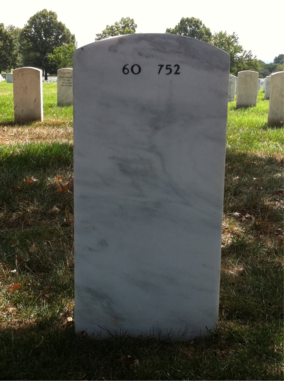 Back of headstone — Zihni Baja