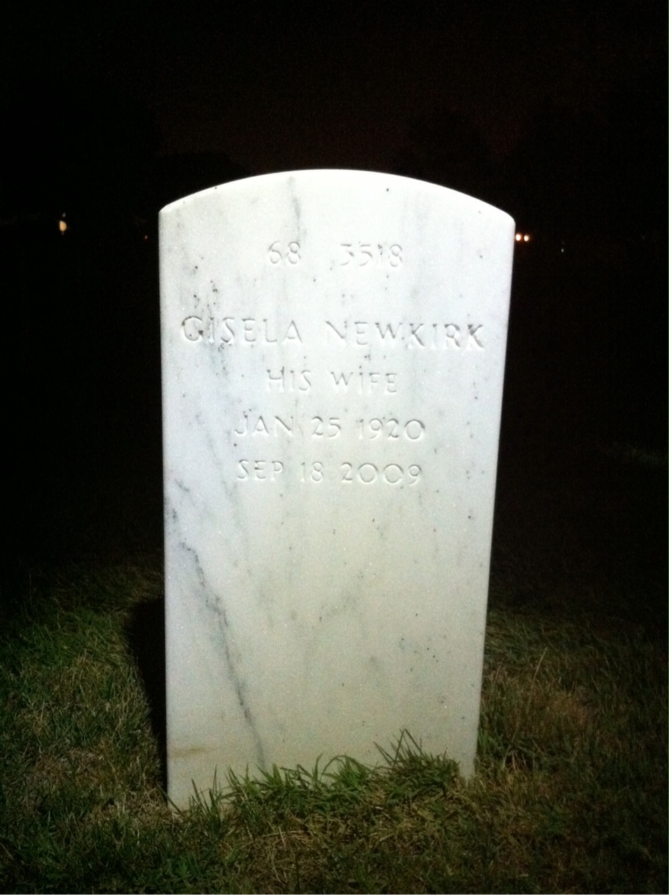 Back of headstone — Arnold Friedberg