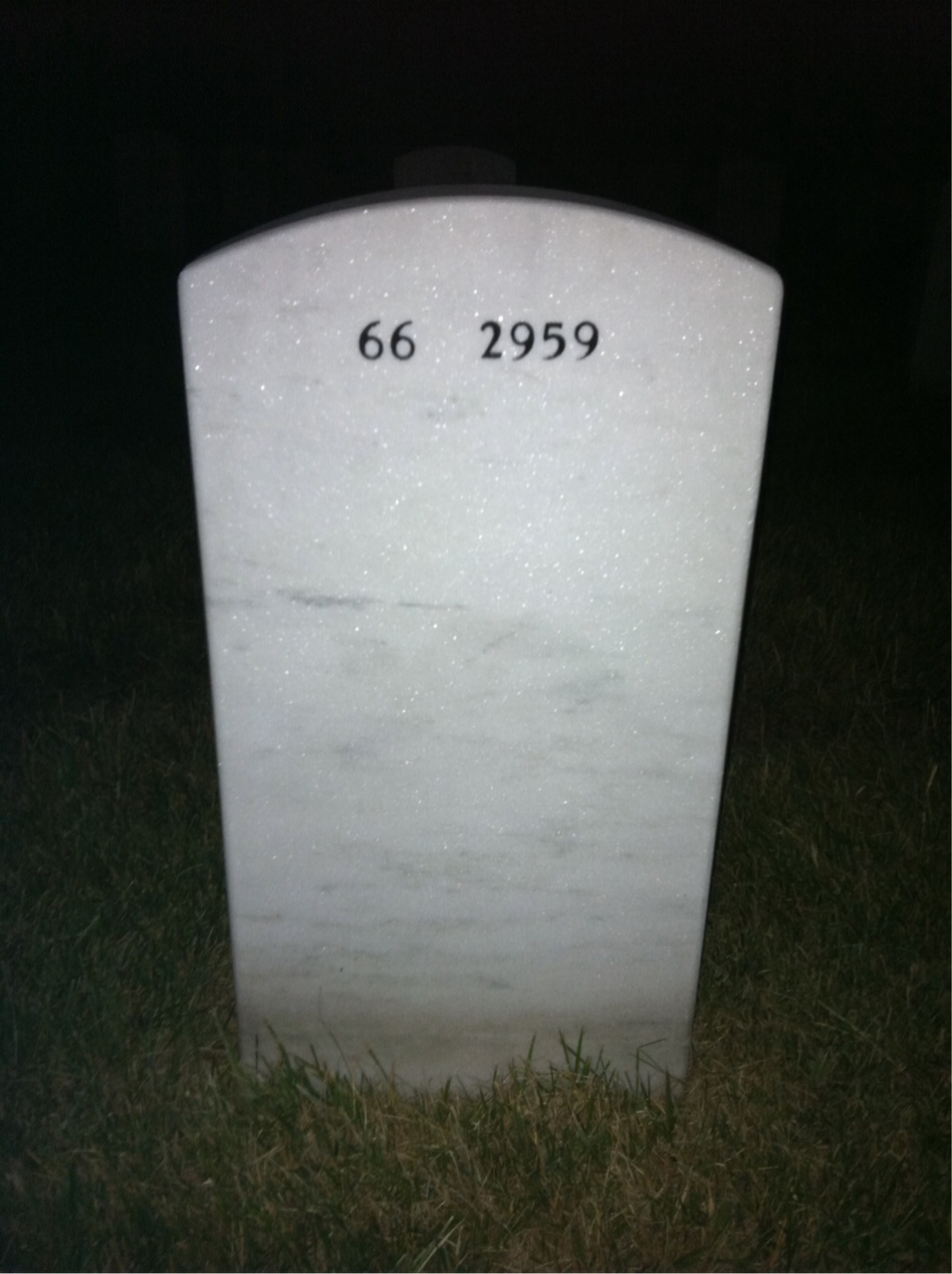 Back of headstone — Arthur Smith