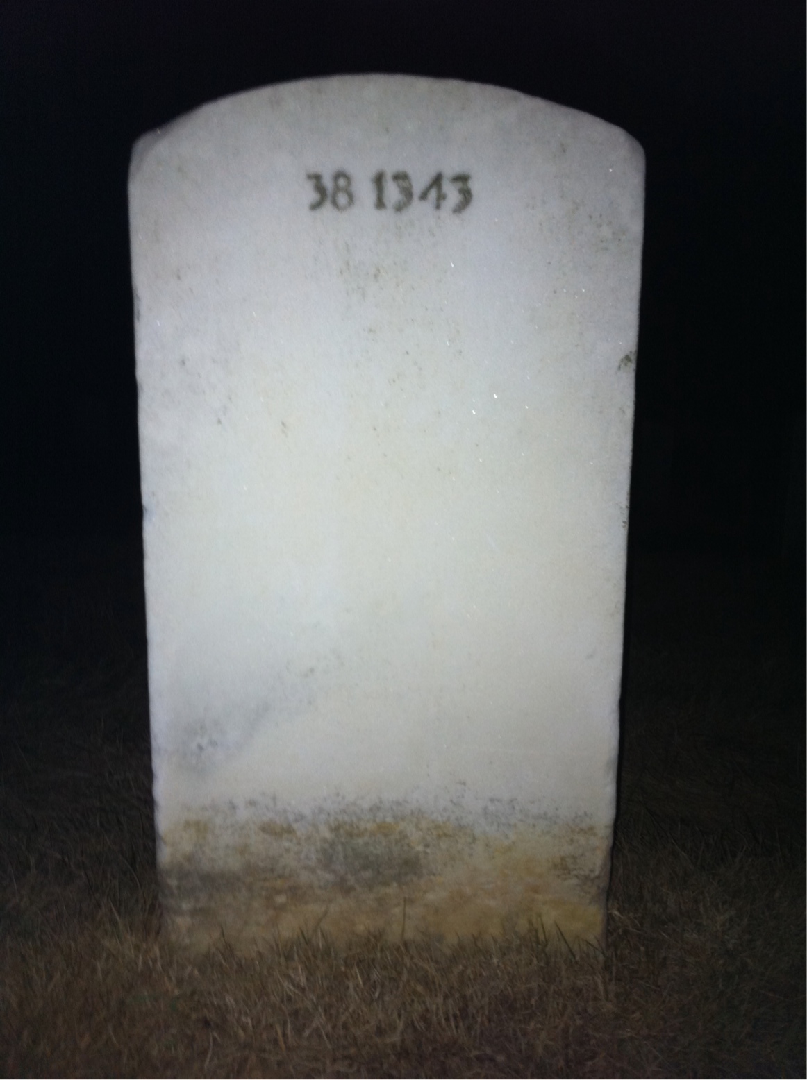 Back of headstone — Josephine Abate