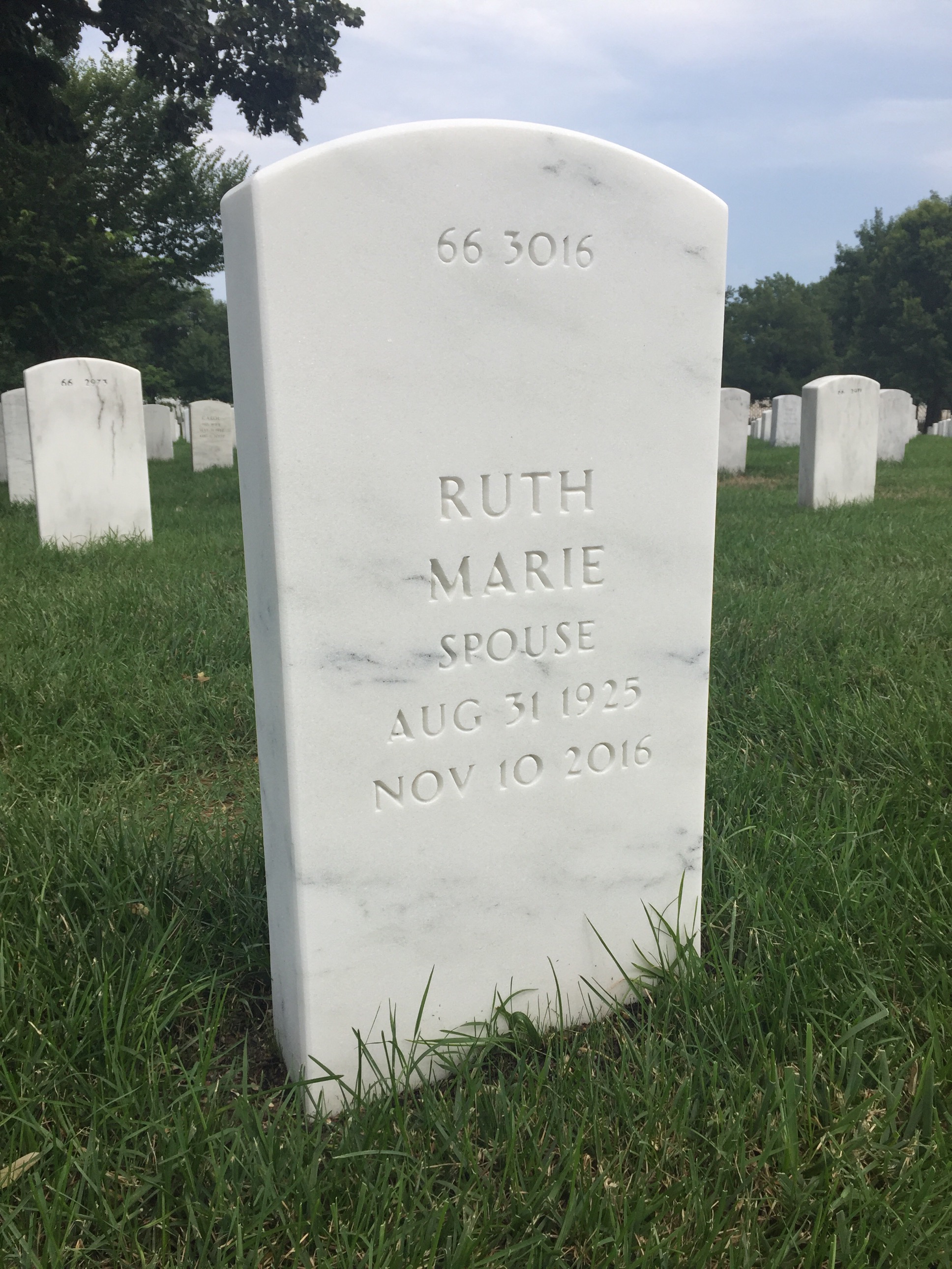Back of headstone — Philip Osborne