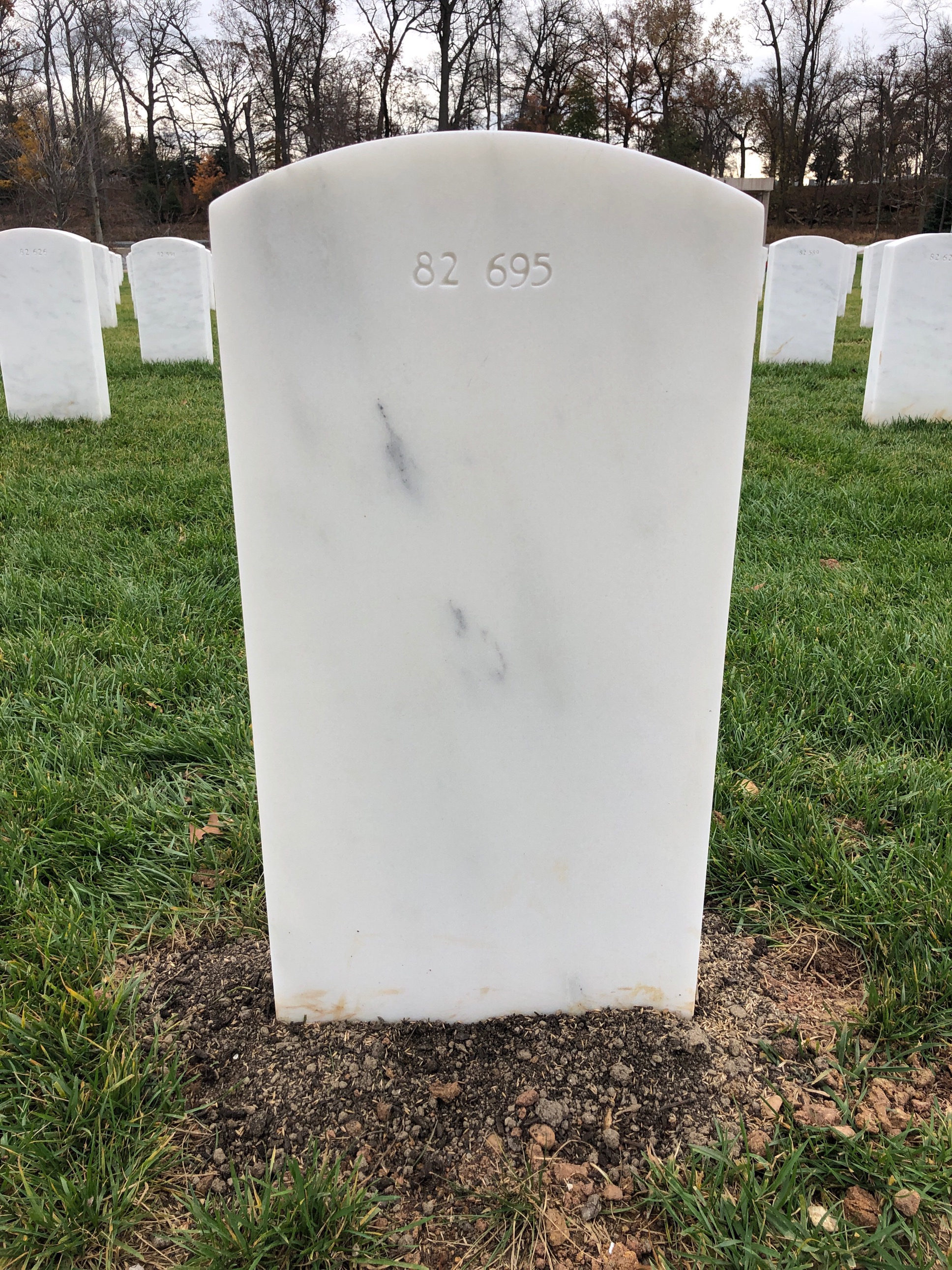 Back of headstone — Iless Morefield
