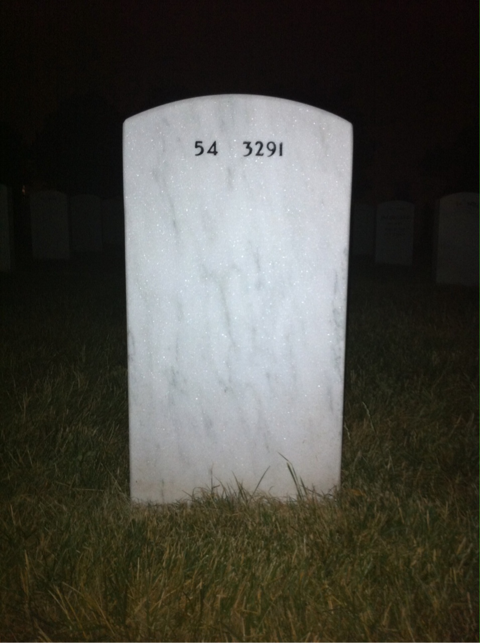 Back of headstone — Richard Mclaughlin