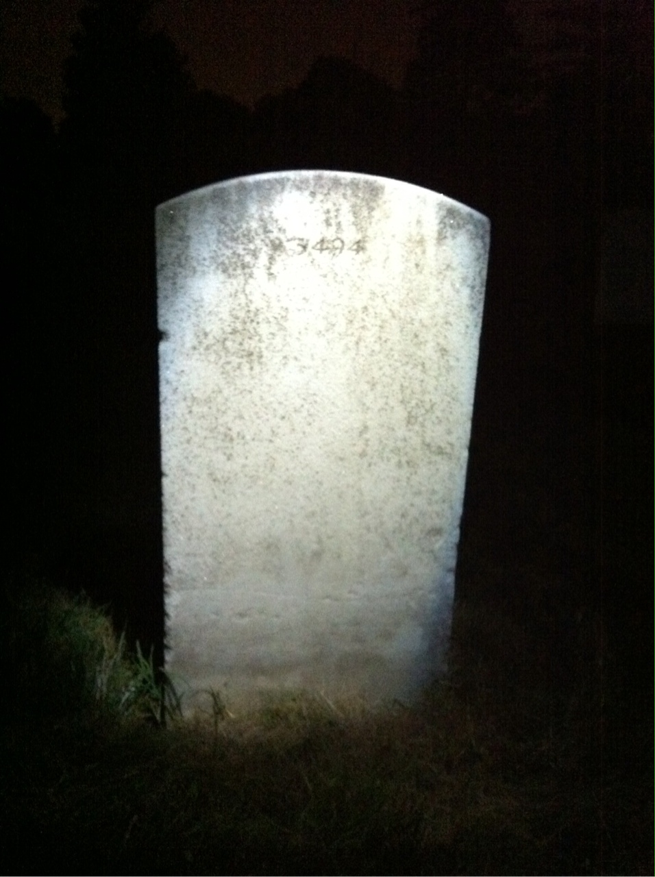 Back of headstone — John Mullen