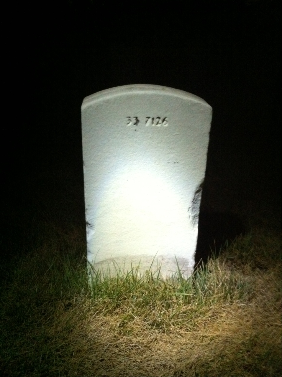 Back of headstone — Henry Moskey