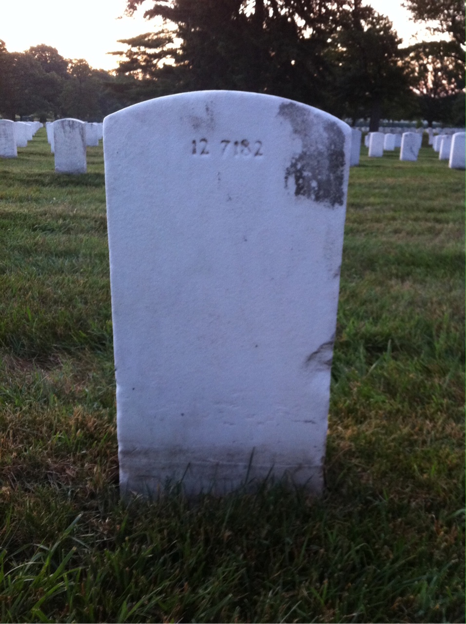 Back of headstone — Edward Badger