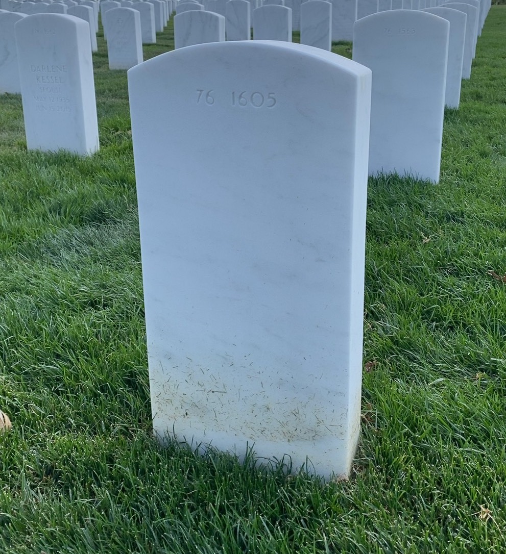 Back of headstone — Thomas John Stubblebine