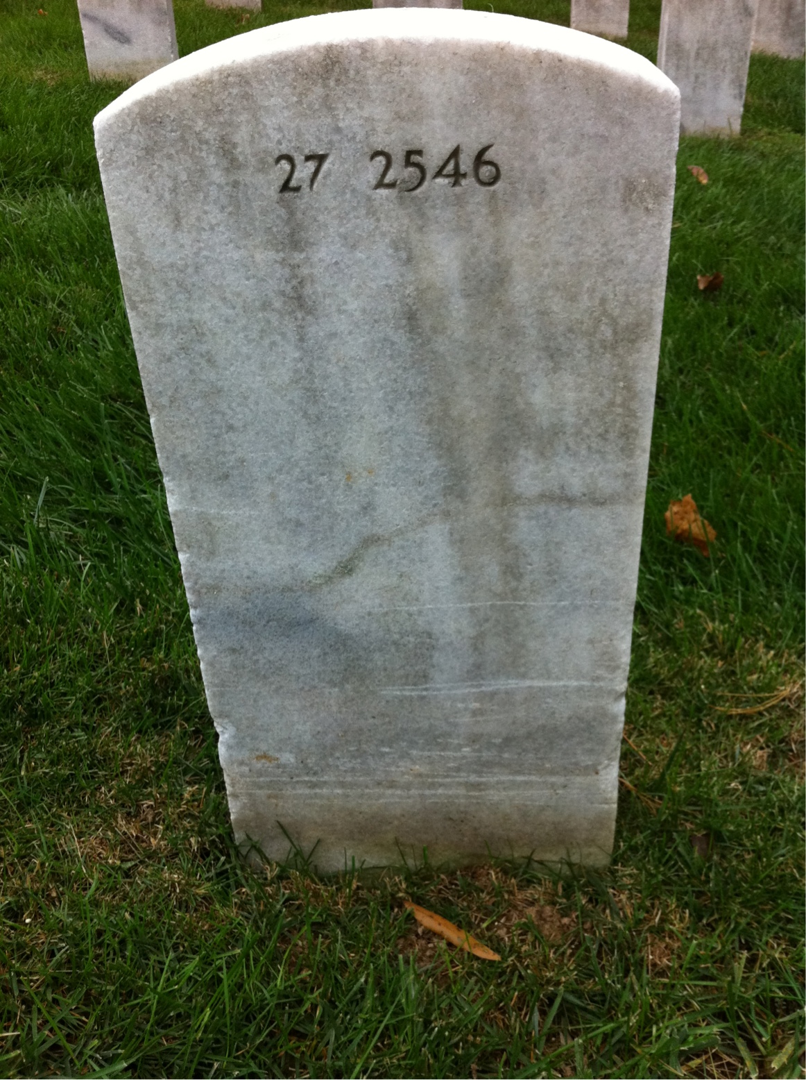 Back of headstone — Thomas Bailey