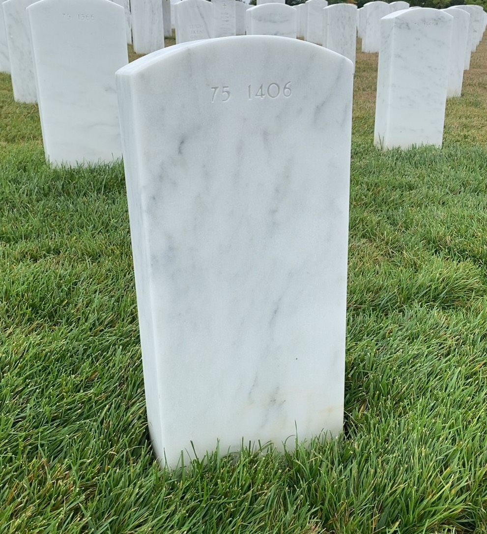 Back of headstone — William Lee Yarborough