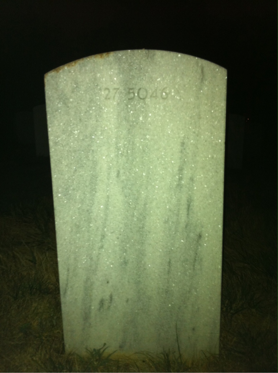 Back of headstone — Not Captured Anderson