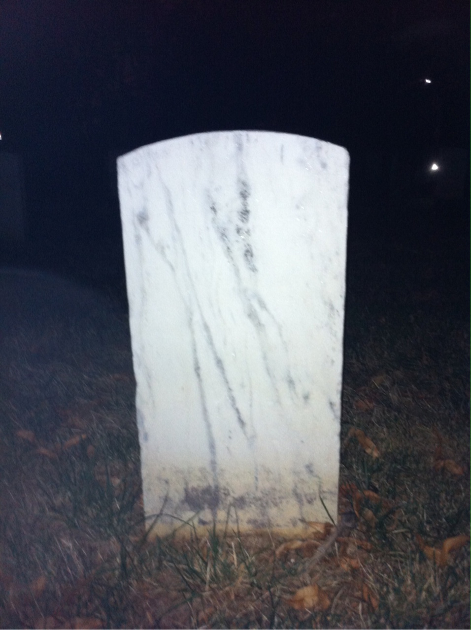 Back of headstone — Robert Arnolt
