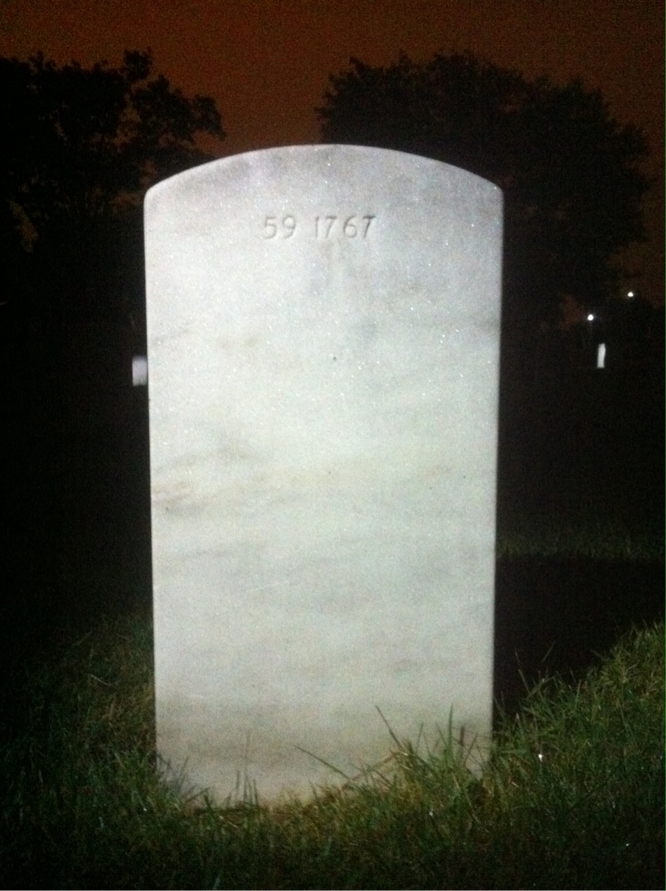 Back of headstone — Thomas Leo Fontana
