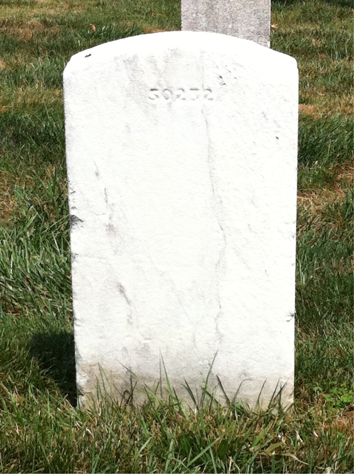 Back of headstone — Mabel Milliken