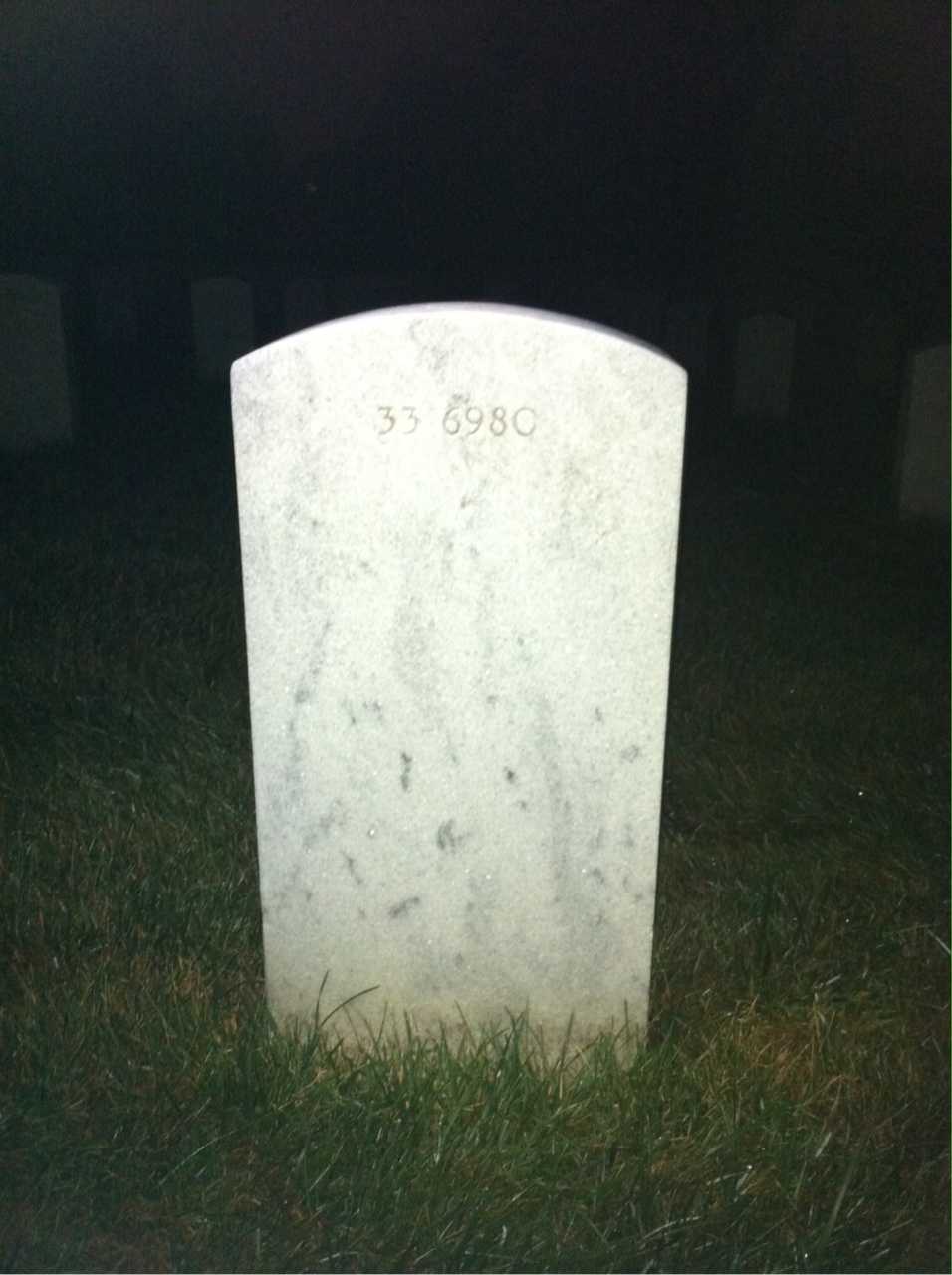 Back of headstone — Lillian Ballard