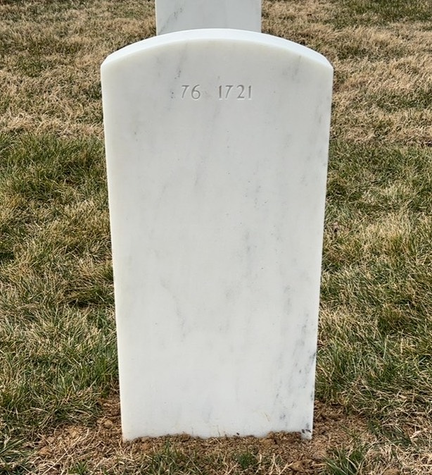 Back of headstone — Thomas Henry Hall