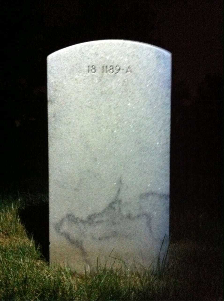 Back of headstone — Grace Braden