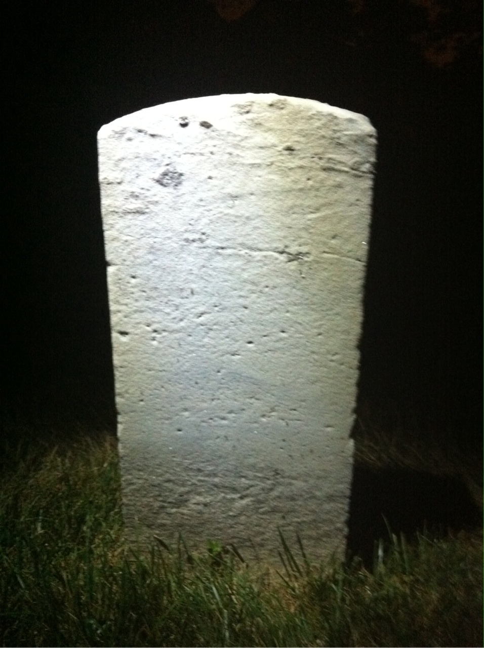 Back of headstone — William Benying