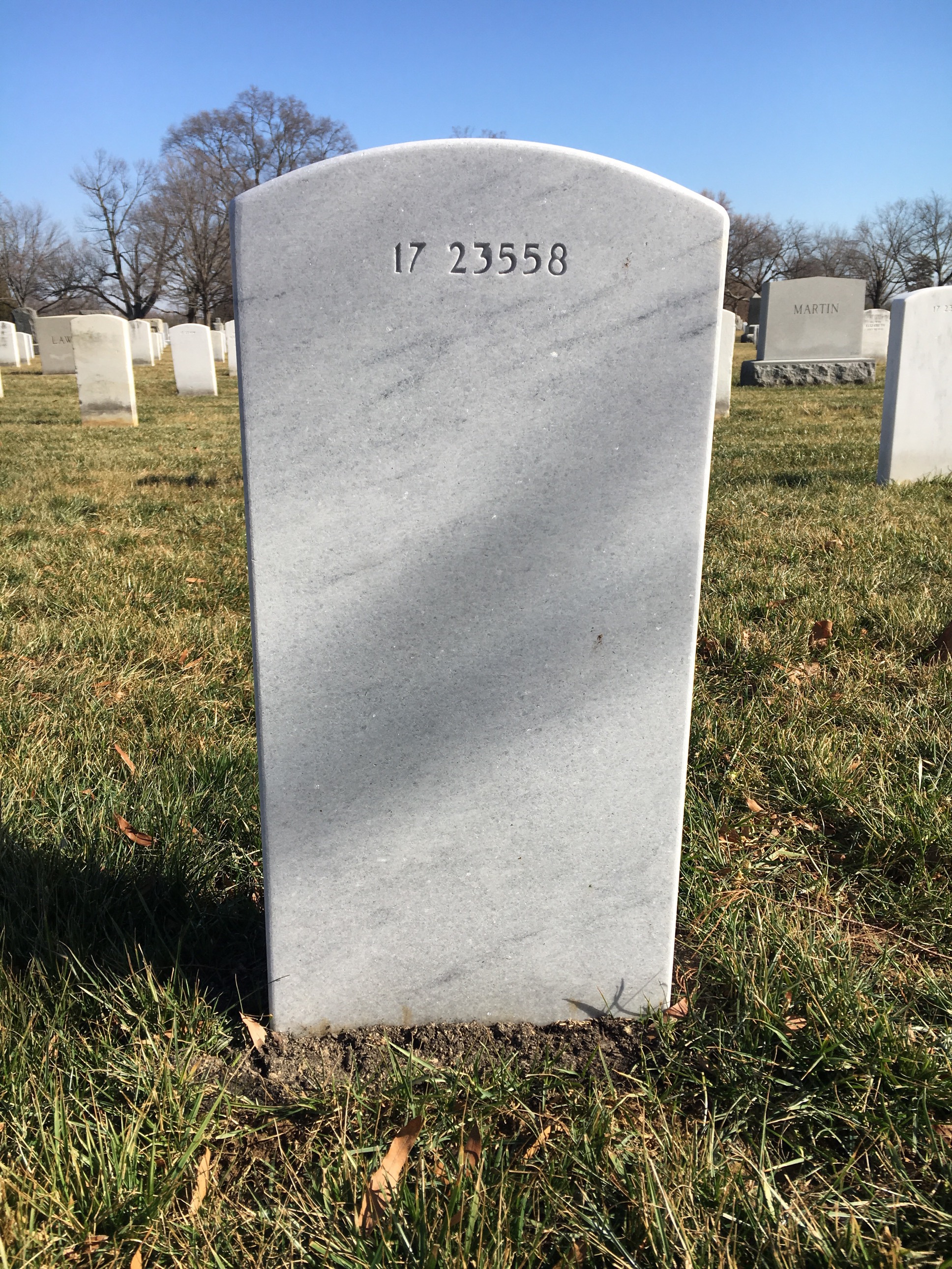 Back of headstone — Horatio Mckenzie