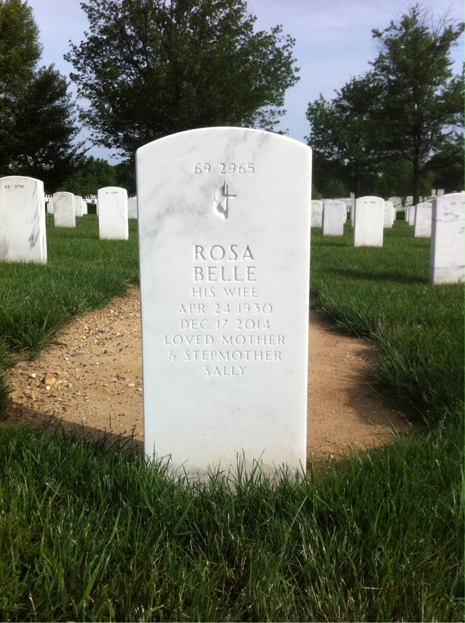 Back of headstone — William Taylor