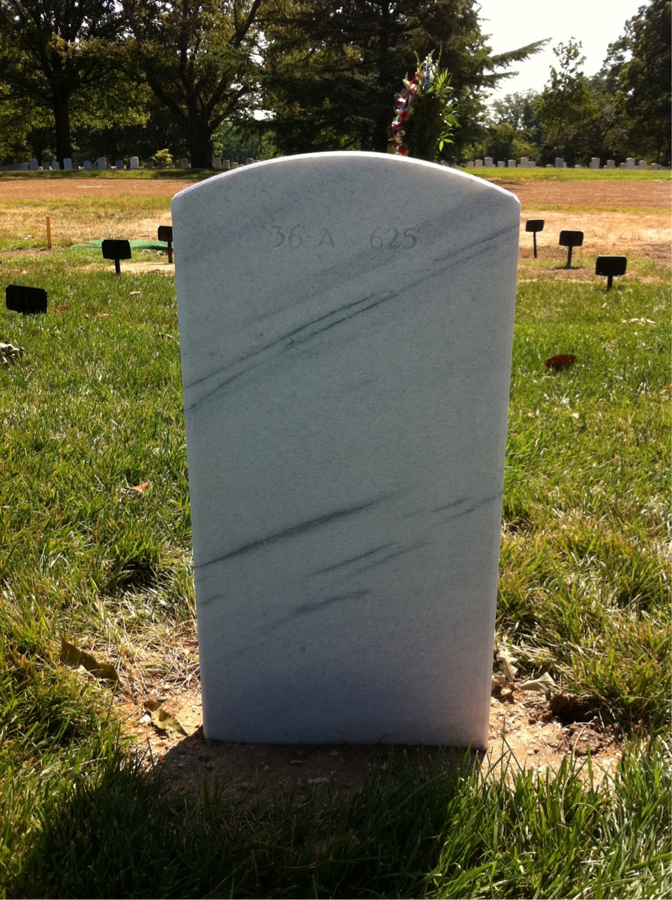 Back of headstone — Chester Winley