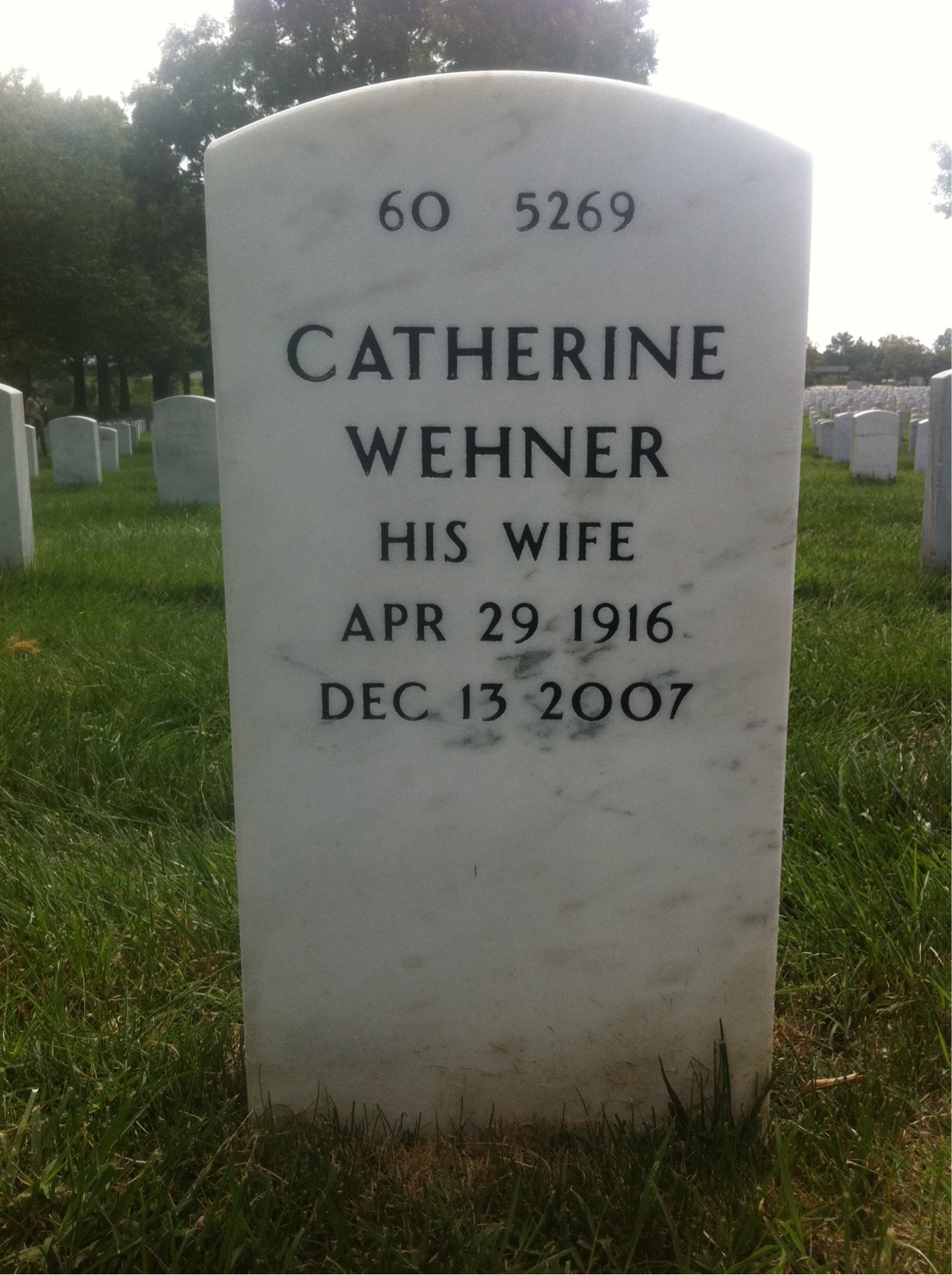 Back of headstone — James Morris