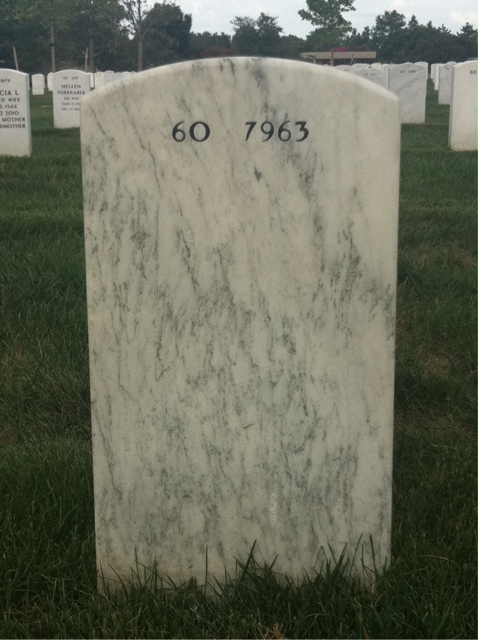 Back of headstone — Jack Keith