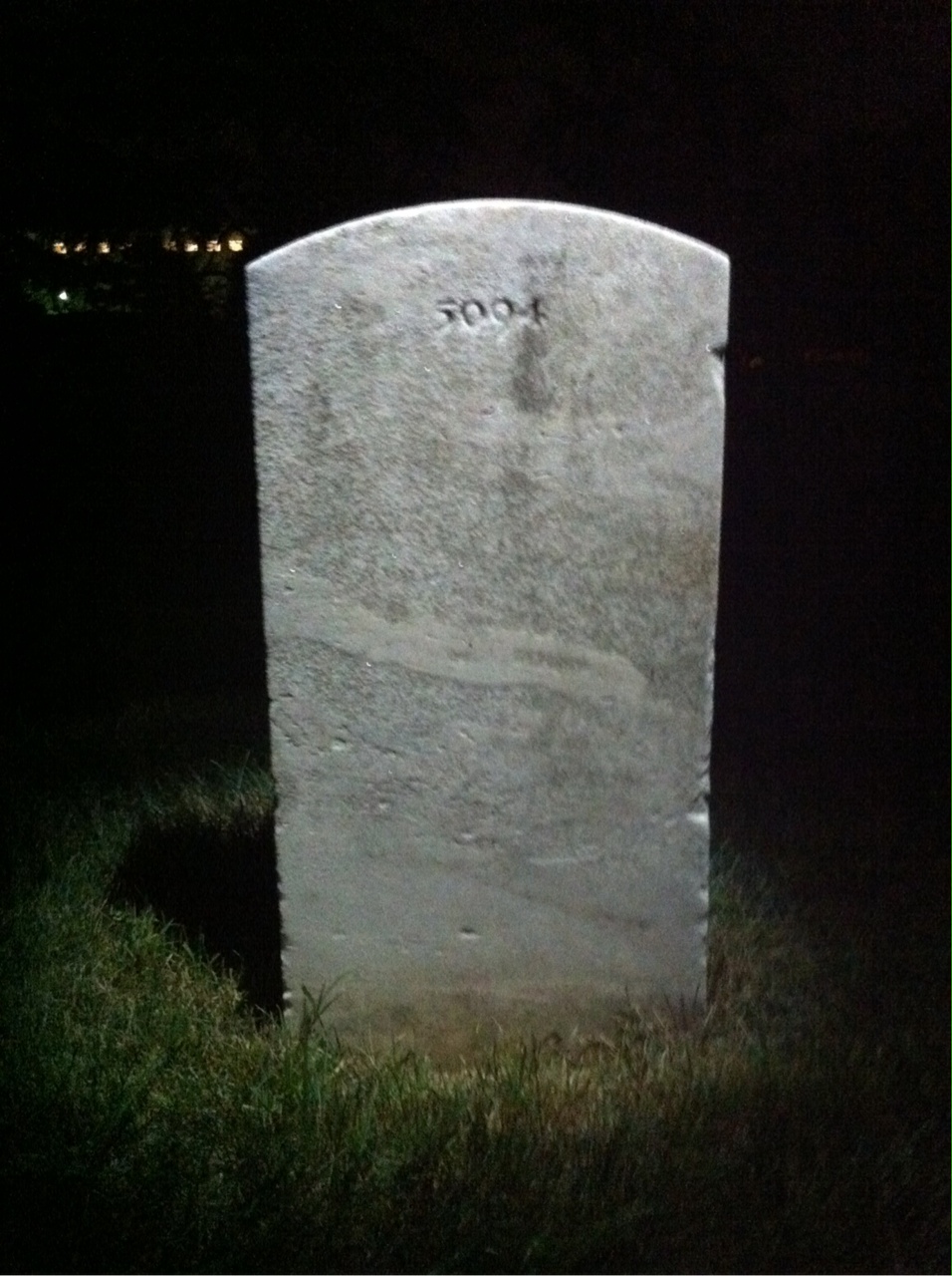 Back of headstone — Isabelle Benson