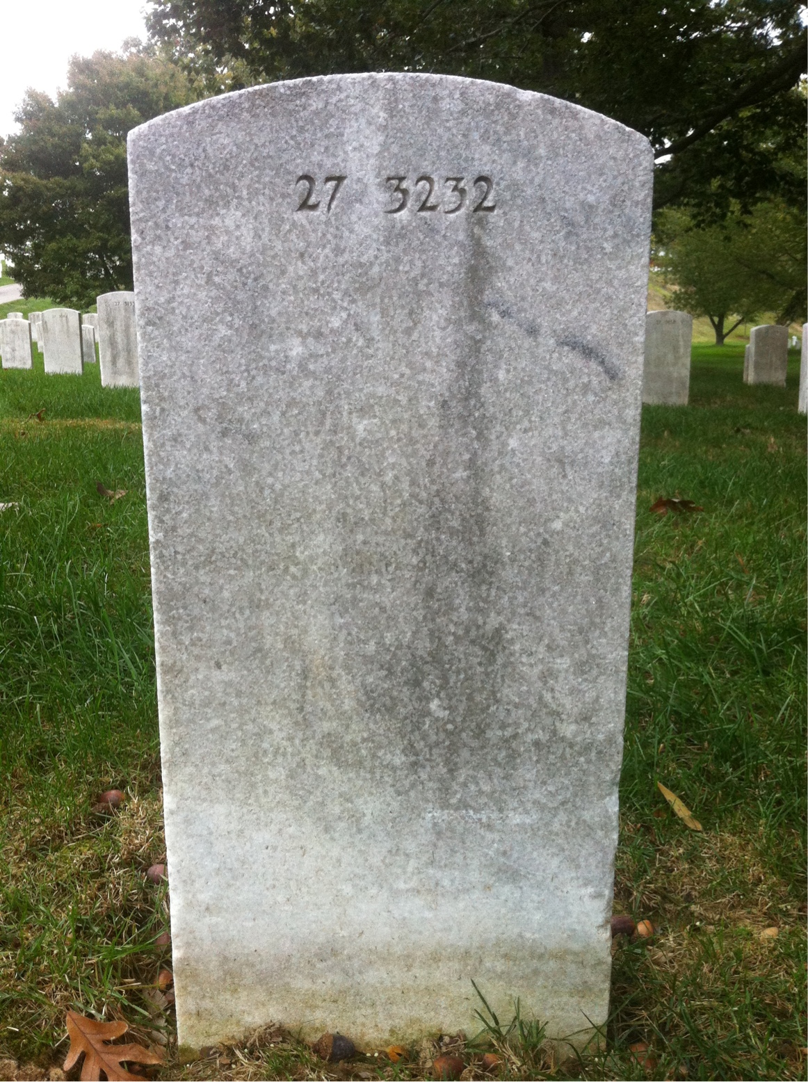Back of headstone — Agnes Moore