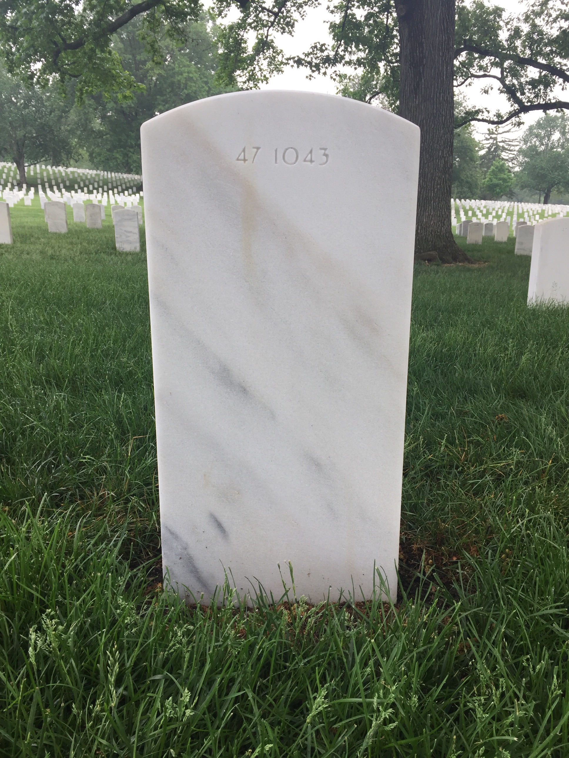 Back of headstone — Yancy Dewayne Stamper