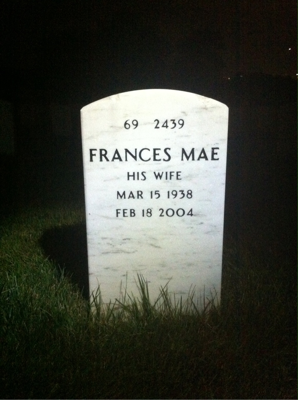 Back of headstone — Charles Phillips